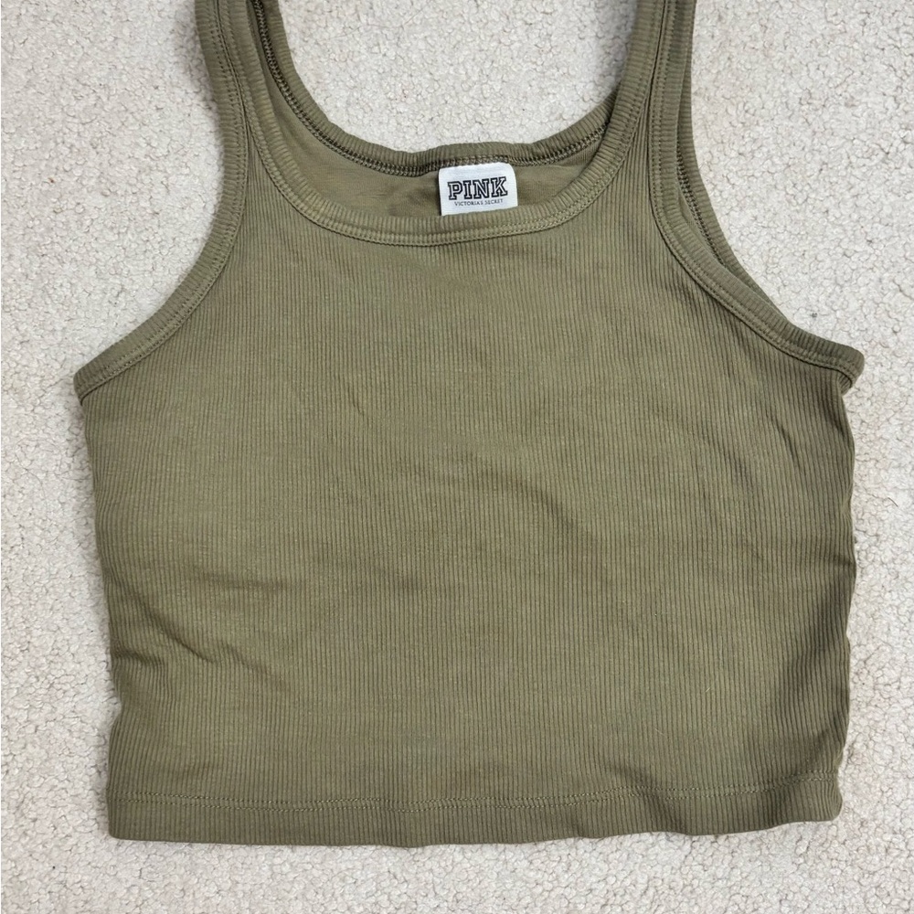 PINK Ribbed Tank Top